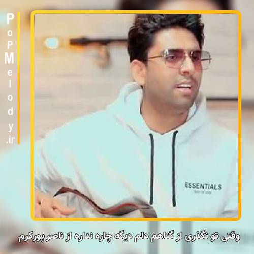دانلود آهنگ ناصر پورکرم وقتی تو نگذری از گناهم دلم دیگه چاره نداره